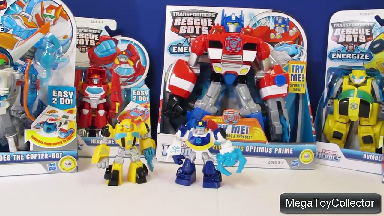Opening 8 Transformers Rescue Bots Playskool Heroes