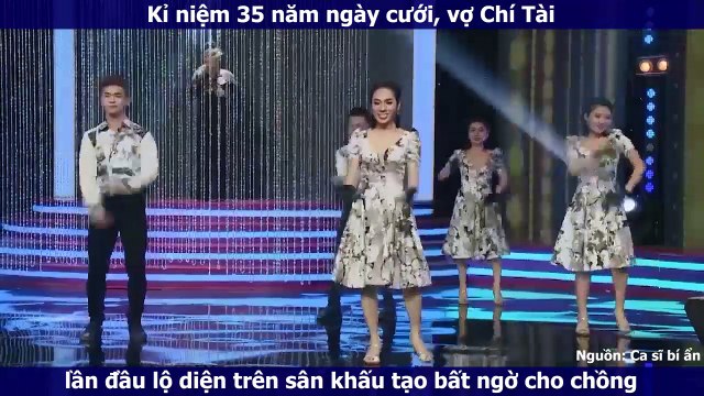 Kỉ niệm 35 năm ngày cưới, vợ Chí Tài lần đầu lộ diện trên sân khấu tạo bất ngờ cho chồng