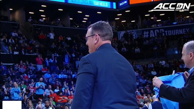 Wes Durham Accepts Award For Late Father Voice of the Tar Heels Woody Durham