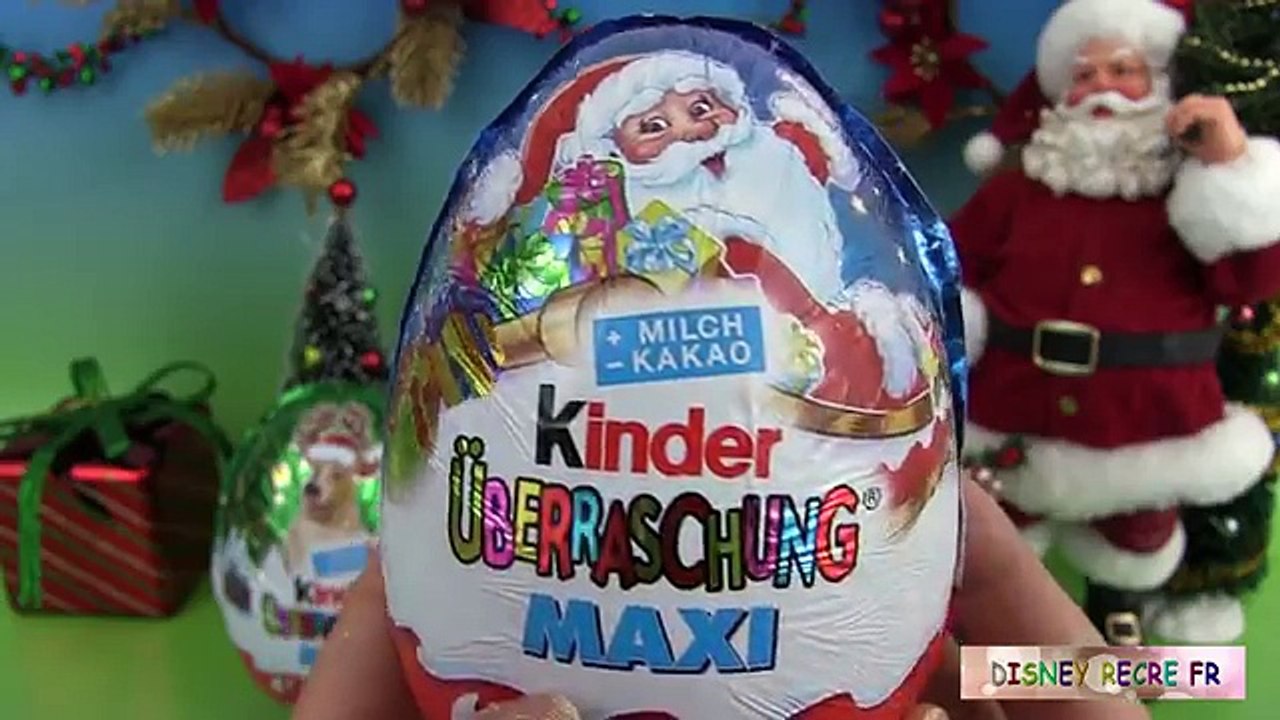 Oeufs Surprise Kinder Maxi de Noël Christmas Kinder Surprise Maxi Eggs Huevos Sorpresa de Navidad