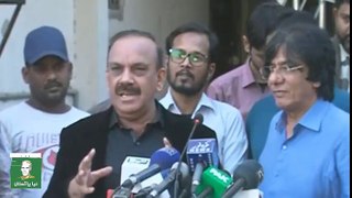 MQM-P leader Rauf Siddiqui addresses media outside MQM HQ in Bahadurabad, Karachi - YouTube