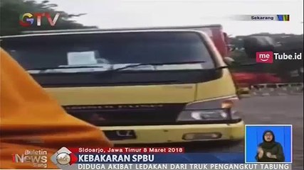 Kebakaran Hebat Landa SPBU di Sidoarjo