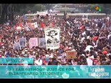 Mexico: Massive March Demands Safe Return of 43 Ayotzinapa Students