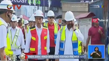 Jokowi Tinjau Langsung Proyek MRT