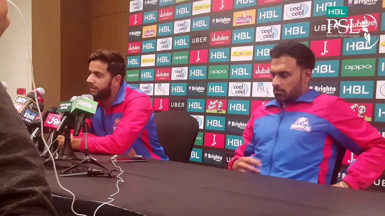 HBL PSL 2018  Imad Wasim Post Match Press Conference  Karachi Kings Vs Peshawar Zalmi