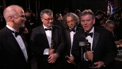 John Nelson, Gerd Nefzer, Paul Lambert and Richard R. Hoover's Oscars Acceptance Speech Thank You Ca