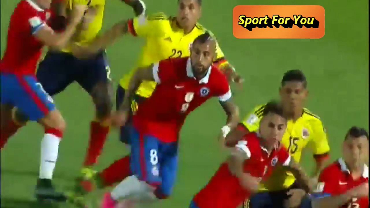 Chile vs Colombia 2015 1-1 Goals