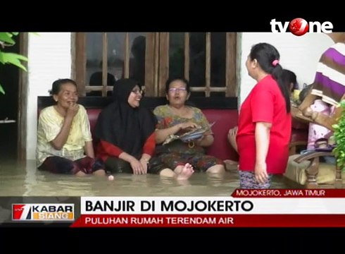 Puluhan Rumah di Mojokerto Terendam Banjir