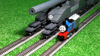 きかんしゃトーマスのいとこ 列車砲のグスタフ Nゲージレゴトレイン N gauge LEGO Train Thomass Cousin Gustav
