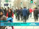 Chilean President’s Approval Ratings at Record Low