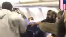 Fists flying on a Southwest Airlines flight to LA - TomoNews
