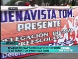 Teachers March Against Education Privatization in Mexico City