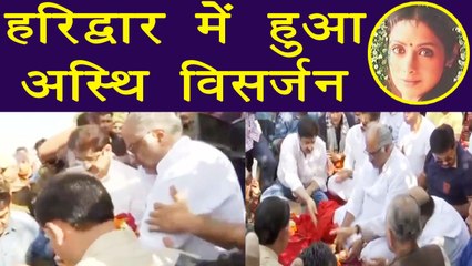 Sridevi: Boney Kapoor IMMERSES Sridevi's ashes at Haridwar; Watch video | FilmiBeat
