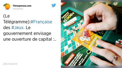 Française des Jeux. Le gouvernement envisage une ouverture de capital.