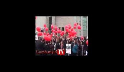Adalet Nöbeti sonrası gökyüzüne balon uçuruldu