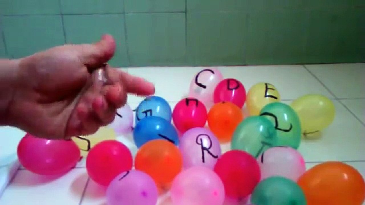 Balloons Popping for LEARN ALPHABET A to Z - Childrens ABC Song