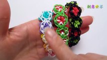 彩虹花手環 Flower Power Bracelet - 彩虹編織器中文教學 Rainbow Loom Chinese Tutorial