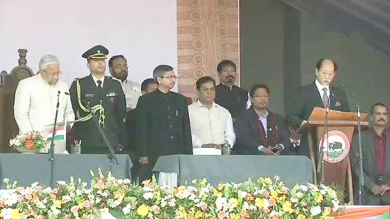 Nagaland : Neiphiu Rio takes oath as the new Chief Minister, Watch Video | Oneindia News