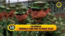 In 60 Seconds : Colombian Military Personnel in Peace Talks
