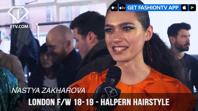 London Fashion Week Fall/Winter 18-19 - Halpern Hairstyle | FashionTV | FTV