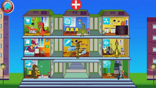 Мультики про динозавров - Развивающее видео для самых маленьких - Больница для динозавров