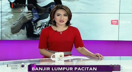 Banjir Lumpur dan Batu Menutup Jalan di Pacitan