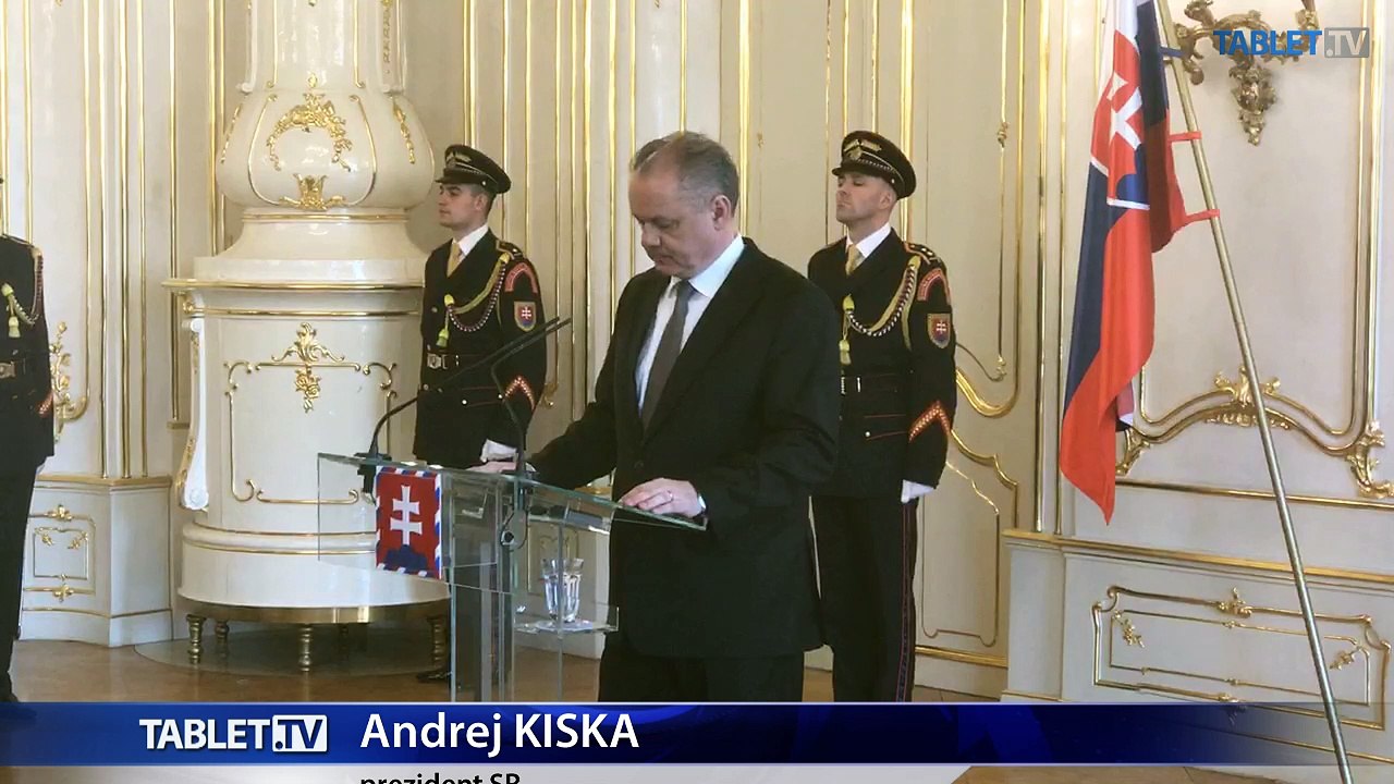 ZÁZNAM: Vyhlásenie prezidenta SR Andreja Kisku