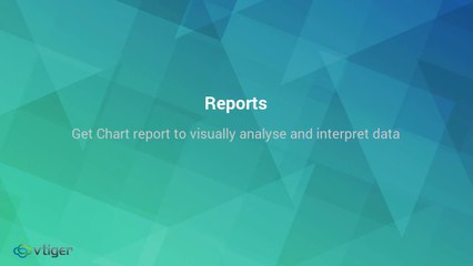 Get Chart report to visually analyse and interpret data in Vtiger CRM