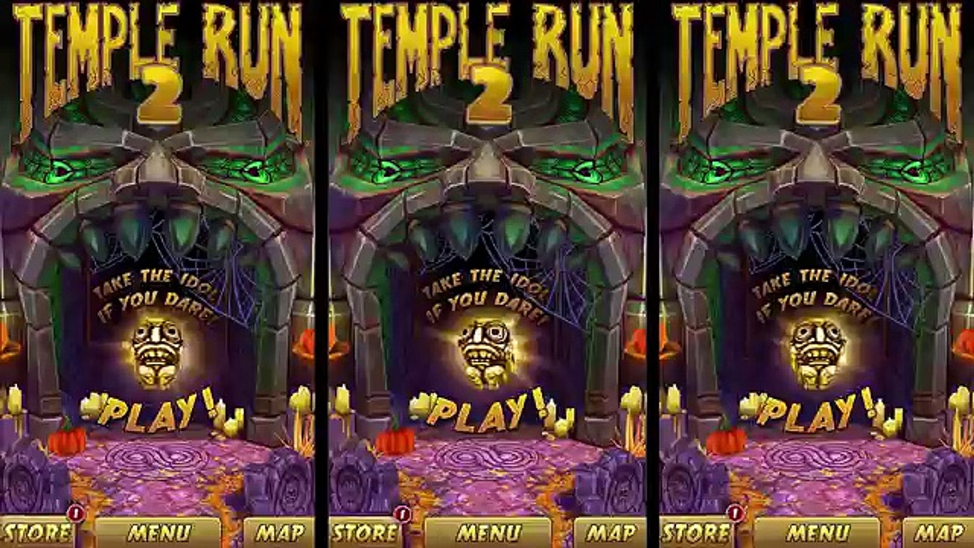 Temple Run 2 Spooky Summit Halloween Wolfman vs Franken Guy vs