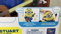 MINIONS Movie STUART INTERACTS With GUITAR & Talking Action Figure Despicable Me 3 Movie Toy Review
