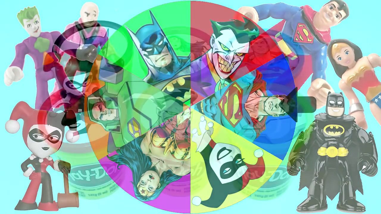 Learn Colors with Superheroes Play Doh Surprise...