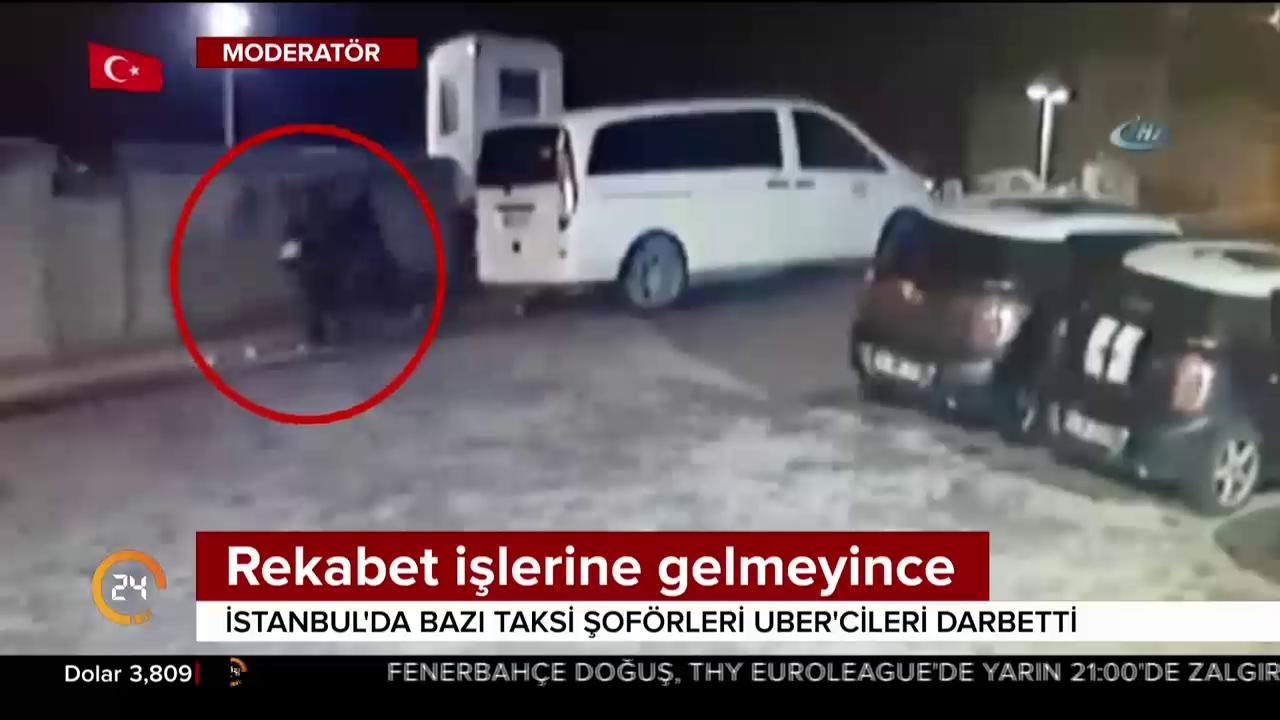 Taksiciler UBER'e saldırdı