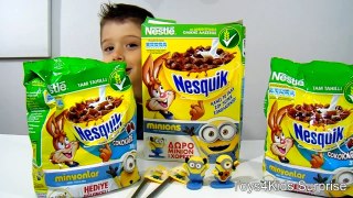 Δημητριακά Μίνιονς Παιχνίδια Nestle Nesquik Minions Chocolate Cereal with Bob , Kevin and Stuart