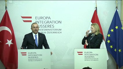 Çavuşoğlu-Kneissl ortak basın toplantısı - VİYANA