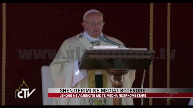 Shenjterimi i Nene Terezes ne mediat boterore - News, Lajme - Vizion Plus