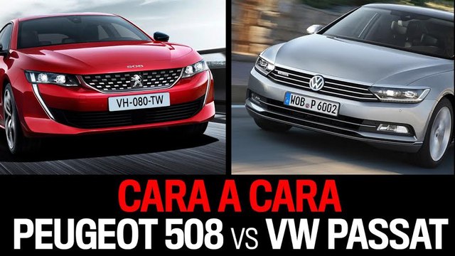 VÍDEO: cara a cara Peugeot 508 vs Volkswagen Passat