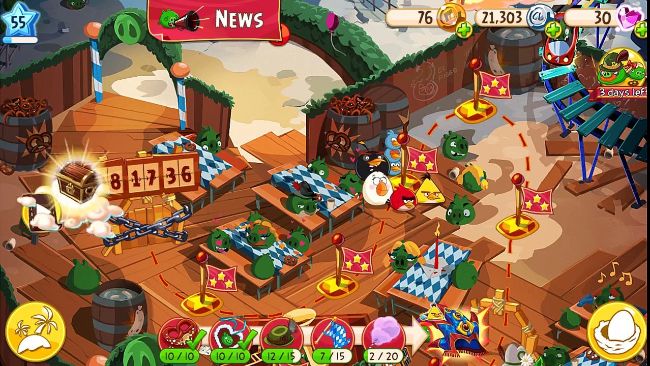 Angry Birds Epic RPG - Pig Boss Battle Bavarian Funfair Event #7!