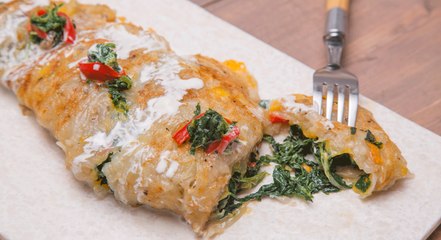 طريقة عمل أومليت الهاش براون المحشي