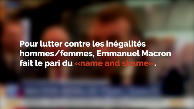 Egalité hommes/femmes: Macron veut rendre public les entreprises qui ne respectent pas la loi