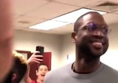 NBA Star Dwyane Wade Visits Students at Stoneman Douglas High School