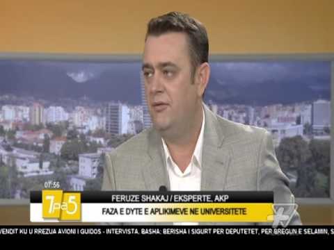 7pa5 - Faza e dyte e aplikimeve ne universitete - 23 Shtator 2016 - Show - Vizion Plus