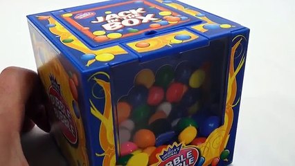 Dubble Bubble Collection - Jack In The Box Gumball Dispenser, Baseball & Egg Shaped Bubble Gum
