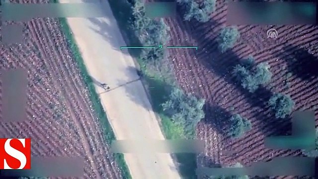 Afrin�de teröristlerin sivilleri katlettiği tuzaklama anları görüntülendi