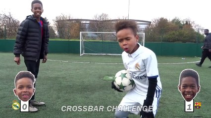 Crossbar Challenge & Penalty Shootout!! | EL CLASICO Special!! | Tekkerz Kid