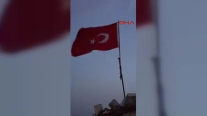 Suriye Cinderes'te Türk Bayrağı Dalgalanıyor