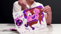 3 MARKER CHALLENGE!!! Spongebob Is a Girl, Squidward Dabs, Draw Your Own Patrick Star Art!
