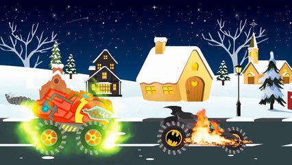 Good vs Evil | Mail Truck War | Scary Learn Street Vehicles | Videos for Kids