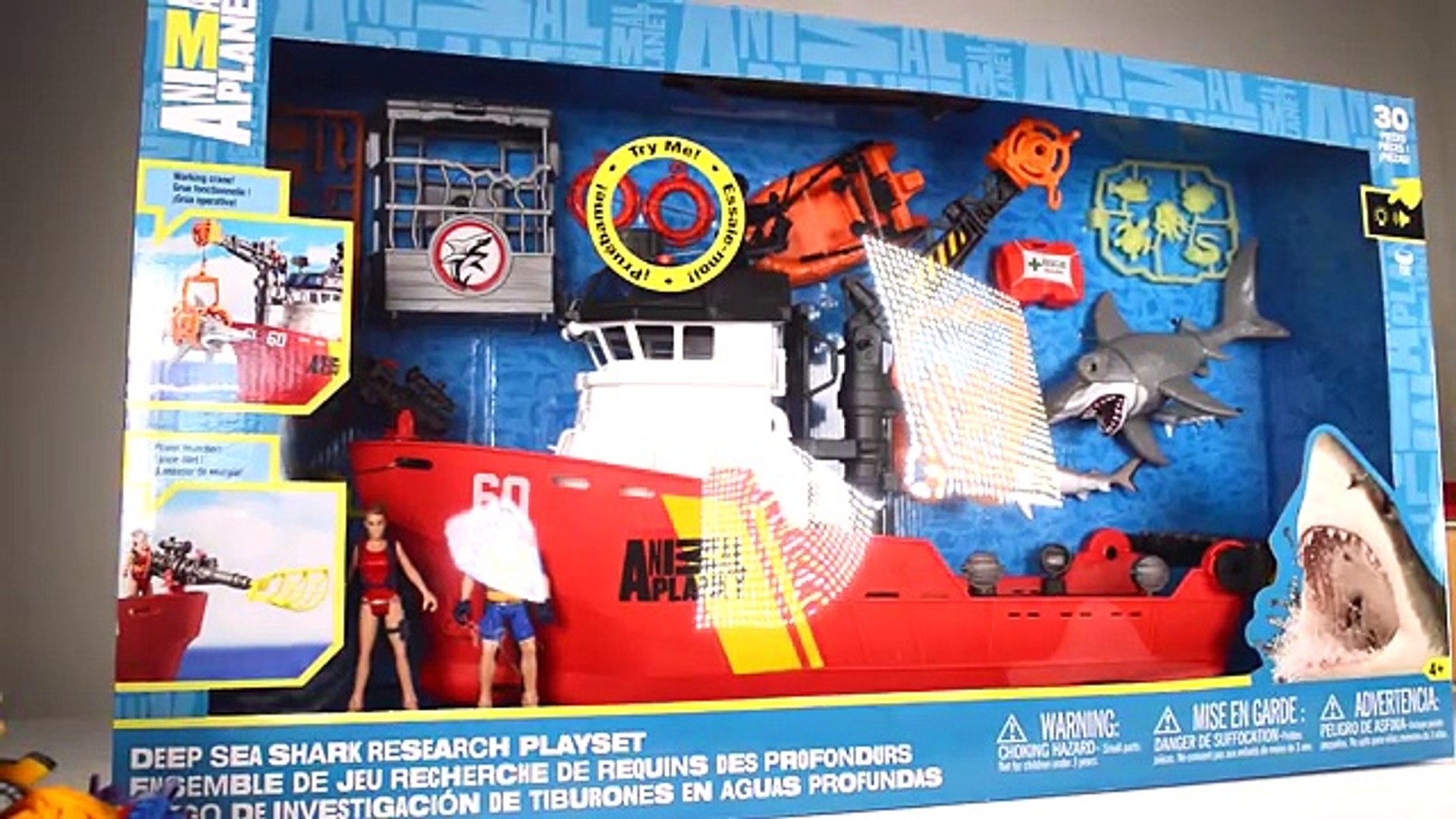 deep sea shark research playset