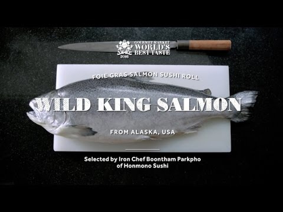 Foie Gras Alaskan Salmon Sushi
