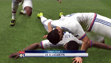 Lyon Goal 1 - 2 - A.Lacazette - Pes 2017